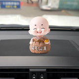 Maxbell Little Monk Ornament Statue for Living Room Auto Interior Accessories Style D