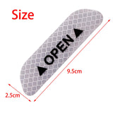 Maxbell 2Pieces Car Door Stickers Reflector Replacement Silver