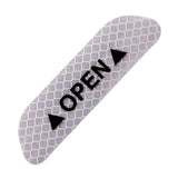 Maxbell 2Pieces Car Door Stickers Reflector Replacement Silver