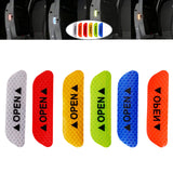 Maxbell 2Pieces Car Door Stickers Reflector Replacement Silver