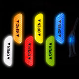 Maxbell 2Pieces Car Door Stickers Reflector Replacement Silver
