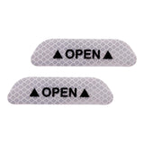 Maxbell 2Pieces Car Door Stickers Reflector Replacement Silver