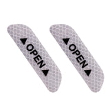 Maxbell 2Pieces Car Door Stickers Reflector Replacement Silver