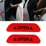Maxbell 2Pieces Car Door Stickers Reflector Replacement Red