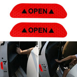 Maxbell 2Pieces Car Door Stickers Reflector Replacement Red
