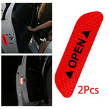 Maxbell 2Pieces Car Door Stickers Reflector Replacement Red