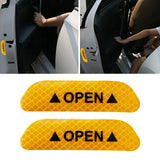 Maxbell 2Pieces Car Door Stickers Reflector Replacement Yellow