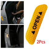 Maxbell 2Pieces Car Door Stickers Reflector Replacement Yellow