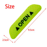 Maxbell 2Pieces Car Door Stickers Reflector Replacement Green