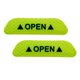 Maxbell 2Pieces Car Door Stickers Reflector Replacement Green