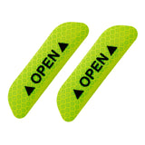 Maxbell 2Pieces Car Door Stickers Reflector Replacement Green