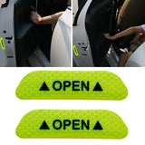 Maxbell 2Pieces Car Door Stickers Reflector Replacement Green