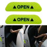 Maxbell 2Pieces Car Door Stickers Reflector Replacement Green