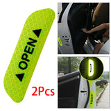 Maxbell 2Pieces Car Door Stickers Reflector Replacement Green