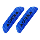 Maxbell 2Pieces Car Door Stickers Reflector Replacement Blue