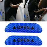 Maxbell 2Pieces Car Door Stickers Reflector Replacement Blue