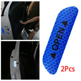 Maxbell 2Pieces Car Door Stickers Reflector Replacement Blue