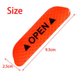 Maxbell 2Pieces Car Door Stickers Reflector Replacement Orange