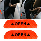 Maxbell 2Pieces Car Door Stickers Reflector Replacement Orange