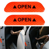 Maxbell 2Pieces Car Door Stickers Reflector Replacement Orange