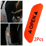 Maxbell 2Pieces Car Door Stickers Reflector Replacement Orange