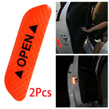 Maxbell 2Pieces Car Door Stickers Reflector Replacement Orange