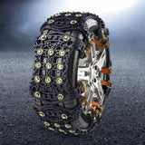 Maxbell Car Snow Chains Antiskid Adjustable Tire Chains for SUV ATV Trucks Black