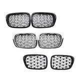 Maxbell 2 Pieces Front Kidney Grille 51137005838 for BMW 5 Series E39 528i 530D Semi Electroplating