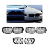 Maxbell 2 Pieces Front Kidney Grille 51137005838 for BMW 5 Series E39 528i 530D Semi Electroplating