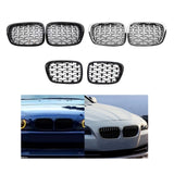 Maxbell 2 Pieces Front Kidney Grille 51137005838 for BMW 5 Series E39 528i 530D Semi Electroplating