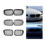 Maxbell 2 Pieces Front Kidney Grille 51137005838 for BMW 5 Series E39 528i 530D Semi Electroplating