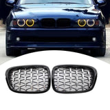 Maxbell 2 Pieces Front Kidney Grille 51137005838 for BMW 5 Series E39 528i 530D Semi Electroplating