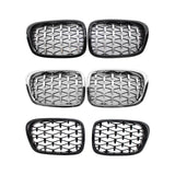 Maxbell 2 Pieces Front Kidney Grille 51137005838 for BMW 5 Series E39 528i 530D Semi Electroplating