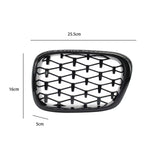 Maxbell 2 Pieces Front Kidney Grille 51137005838 for BMW 5 Series E39 528i 530D Bright Black