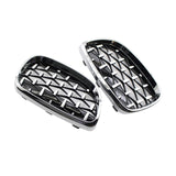 Maxbell 2 Pieces Vehicle Front Kidney Grille Grill 51137157277 for BMW E92 E93 Electroplated