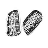 Maxbell 2 Pieces Vehicle Front Kidney Grille Grill 51137157277 for BMW E92 E93 Electroplated