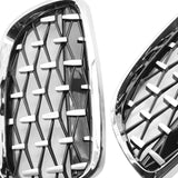 Maxbell 2 Pieces Vehicle Front Kidney Grille Grill 51137157277 for BMW E92 E93 Electroplated