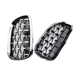 Maxbell 2 Pieces Vehicle Front Kidney Grille Grill 51137157277 for BMW E92 E93 Electroplated