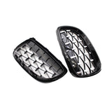 Maxbell 2 Pieces Vehicle Front Kidney Grille Grill 51137157277 for BMW E92 E93 Semiplated