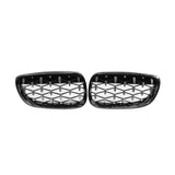 Maxbell 2 Pieces Vehicle Front Kidney Grille Grill 51137157277 for BMW E92 E93 Semiplated