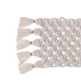 Maxbell Hand Woven Coasters Cup Pad Mats with Tassels Heat Resistant Macrame Wedding
