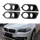 Maxbell 2 Pieces Fog Light Cover Accessories Vehicle for BMW 3 Series E46 M3 Black