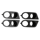 Maxbell 2 Pieces Fog Light Cover Accessories Vehicle for BMW 3 Series E46 M3 Black