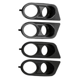 Maxbell 2 Pieces Fog Light Cover Accessories Vehicle for BMW 3 Series E46 M3 Black