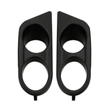 Maxbell 2 Pieces Fog Light Cover Accessories Vehicle for BMW 3 Series E46 M3 Black