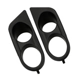 Maxbell 2 Pieces Fog Light Cover Accessories Vehicle for BMW 3 Series E46 M3 Black