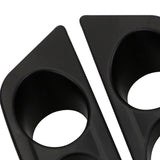 Maxbell 2 Pieces Fog Light Cover Accessories Vehicle for BMW 3 Series E46 M3 Black