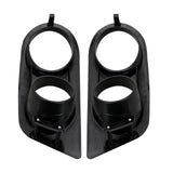 Maxbell 2 Pieces Fog Light Cover Accessories Vehicle for BMW 3 Series E46 M3 Black