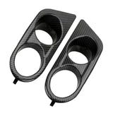 Maxbell 2 Pieces Fog Light Cover Accessories Vehicle for BMW 3 Series E46 M3 Carbon Fiber