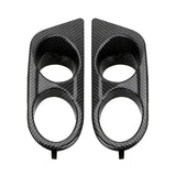 Maxbell 2 Pieces Fog Light Cover Accessories Vehicle for BMW 3 Series E46 M3 Carbon Fiber